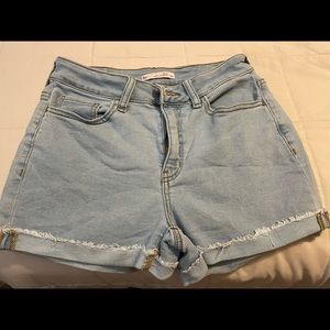 High rise junior shorts